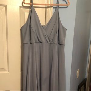 Dusty blue bridesmaids dress from Birdy Grey
